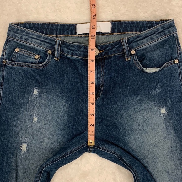 Elisabetta Franchi Gold Skinny Crop Denim Jeans - Picture 9 of 14